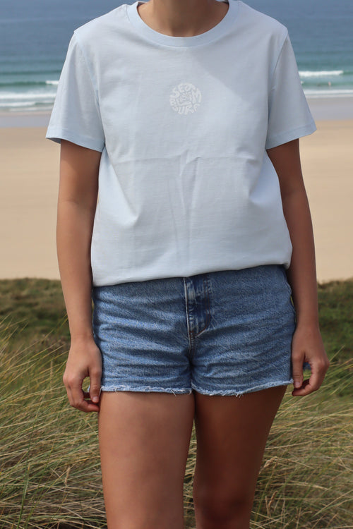 Sea Bloom Tee - Cornish Haze